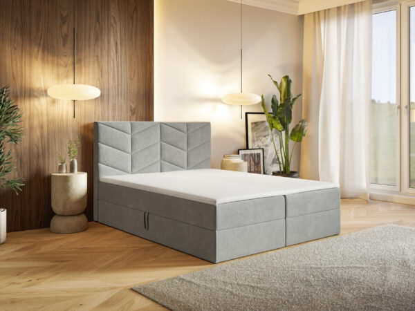 Łóżko kontynentalne z pojemnikiem MODEL 3