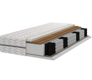 Materac pocket 7 stref 2x KOKOS 21-22cm H3/H5