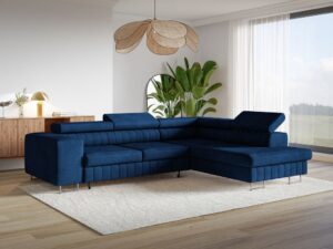 Narożnik regulowany NOEL z pojemnikiem Kronos 09 granatowy