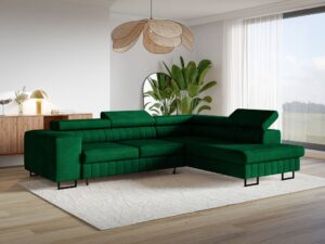 Narożnik regulowany NOEL z pojemnikiem Kronos 19 butelkowa zieleń