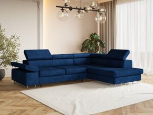 Narożnik rozkładany RELAX granatowy Kronos 09