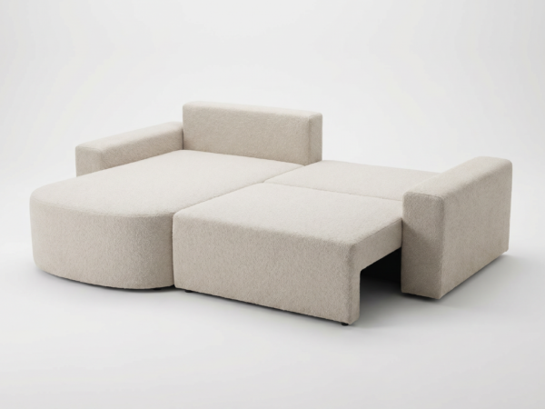 Narożnik DUO 222x155 zaokrąglona otomana boki 10cm
