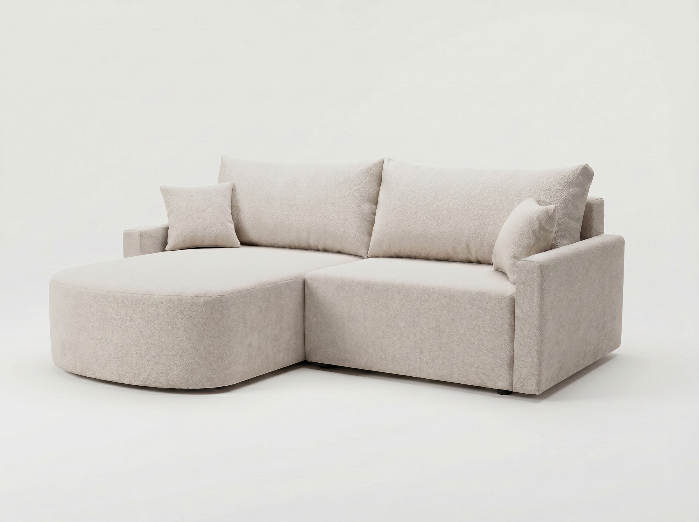 Narożnik DUO 222x155 zaokrąglona otomana boki 10cm - obrazek 3